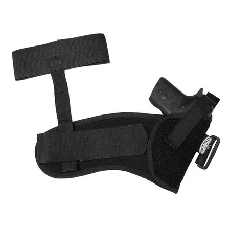 Uncle Mike's Sidekick Ankle Carry Holster .32 to .380 Cal 3-4 Inch Barrel - Left Hand Black