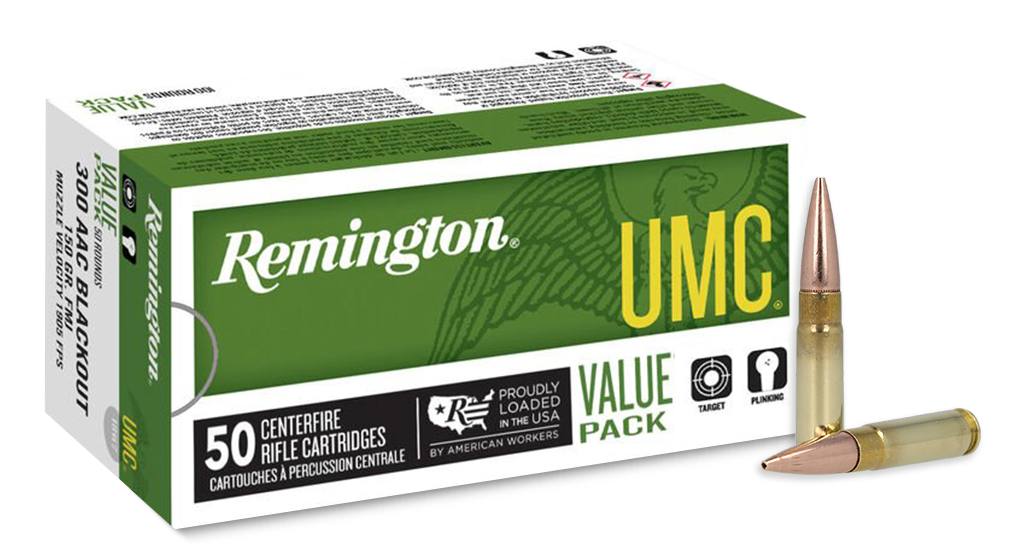Remington .300 AAC Blackout UMC Value Pack 150 grain Full Metal Jacket ammunition