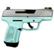 Ruger "Robin's Egg Blue Frame/Crushed Silver Slide" Max-9 Pro Handgun 9mm Luger 12rd Magazine 3.2" Barrel Optic Ready