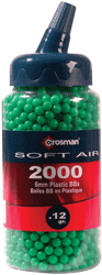 Crosman Softair 6mm Plastic BB Jar 2000 Rounds with Spout