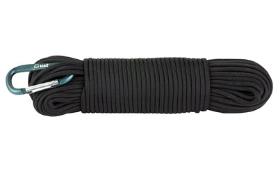 UST 550 Paracord Utility Cord 100 Foot, 100% Nylon, Black, Carabiner Included 1146777
