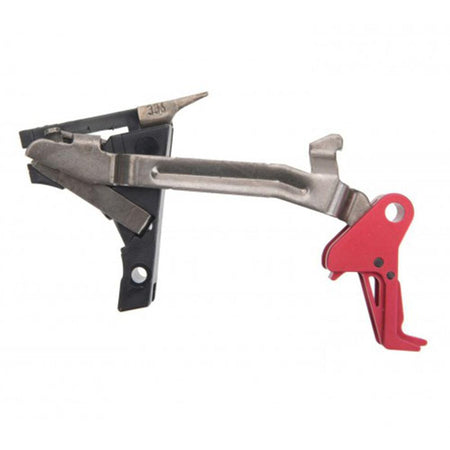 CMC Triggers Glock 43 Red Slimline Trigger Kit - Patented Flat Trigger Design