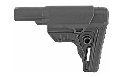 UTG PRO Ops Ready S4 Compact AR-15 Stock with Extended Cheek Rest Insert and Sling Swivel Housing, Black