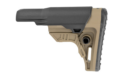 UTG PRO Ops Ready S4 Compact AR-15 Stock with Extended Cheek Rest Insert and Sling Swivel Housing, FDE