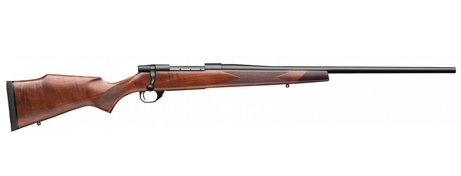 Weatherby VDT223RR4T Vanguard Sporter Full Size 223 Rem 5+1 24" Bead Blasted Blued #2 Threaded Barrel, Matte Blued Drilled & Tapped Steel Receiver, Grade A Turkish Walnut Monte Carlo Stock