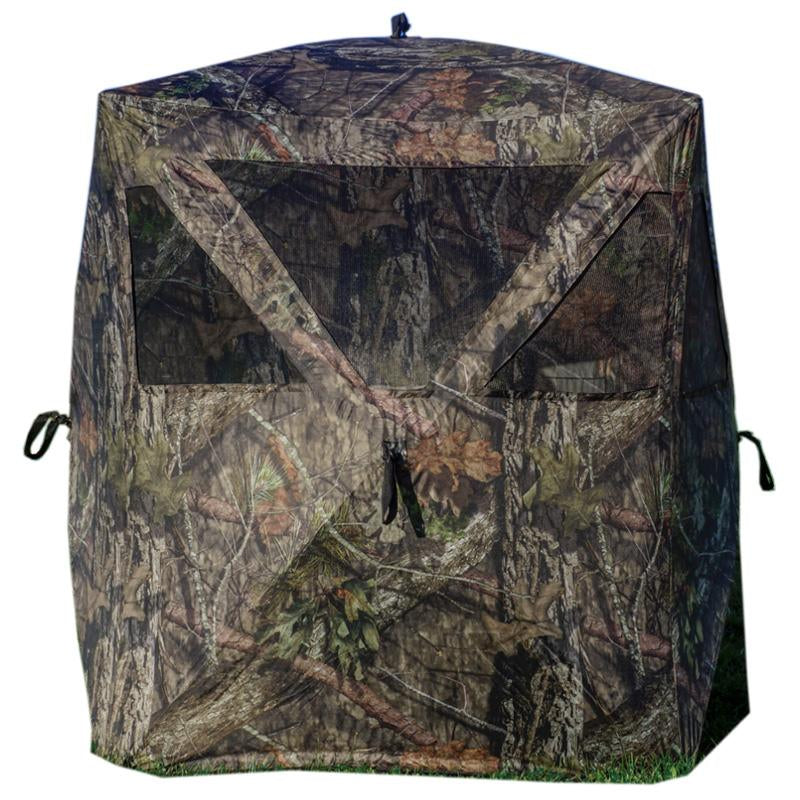 Rhino Blinds R100 Mossy Oak Break Up Country 2 Person Hub Ground Blind