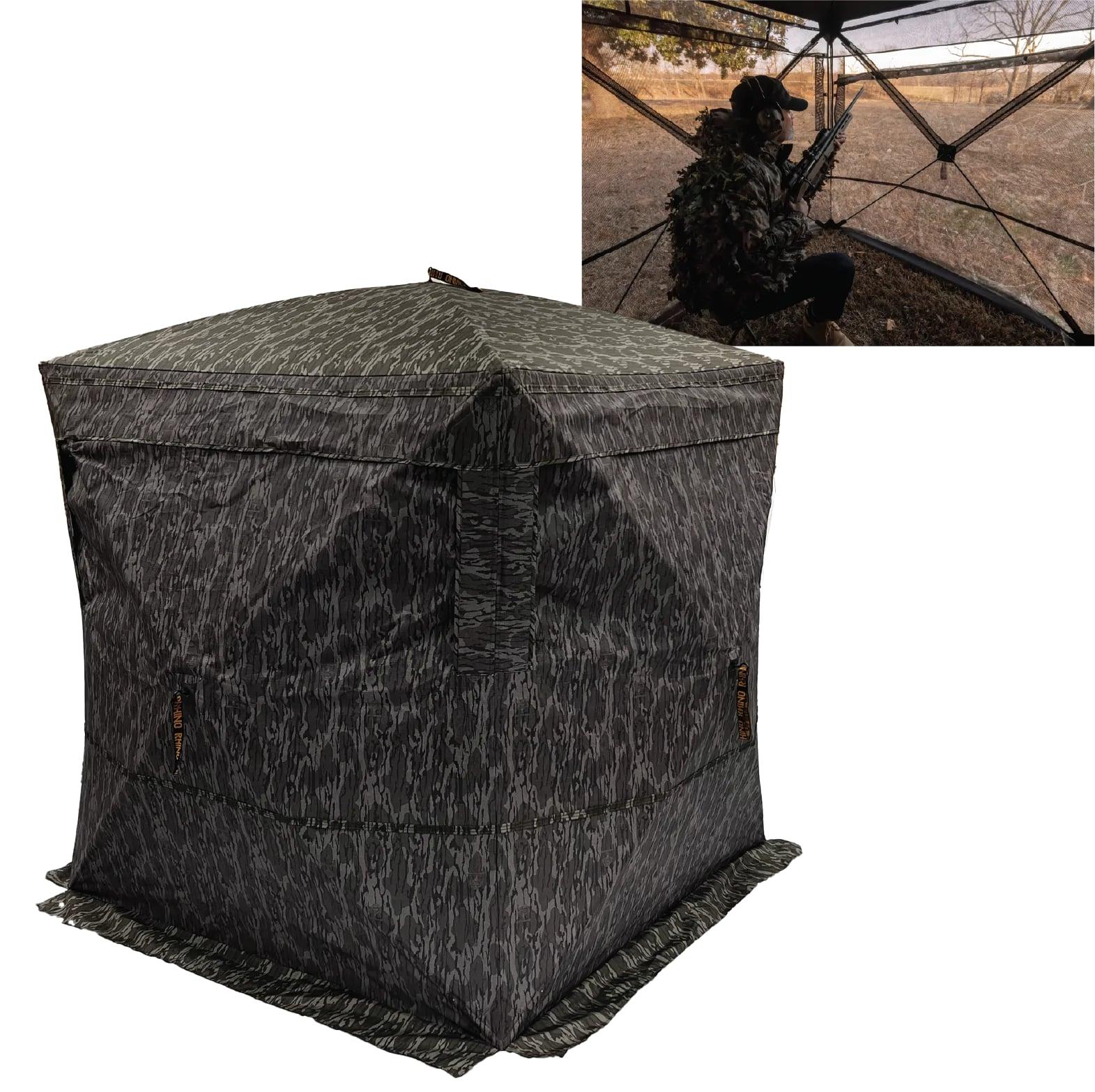 Rhino R-180 Two-Way Mesh See Through Ground Blind Mossy Oak Bottomland