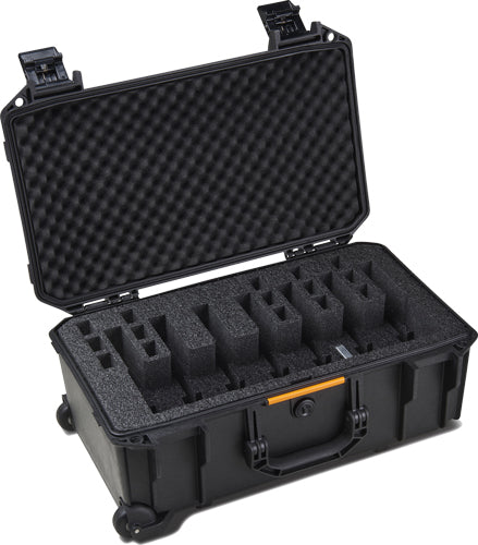 Pelican Vault V525PF7 Black Large Pistol Case Pre-Cut Foam 7-Gun