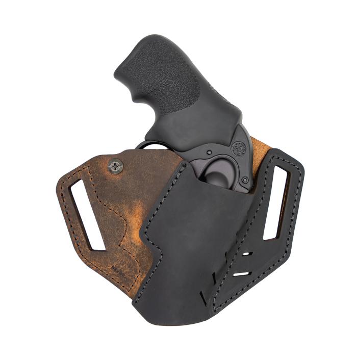 Versacarry OWB Leather Revolver Holster Ruger LCR Right Hand Brown/Black