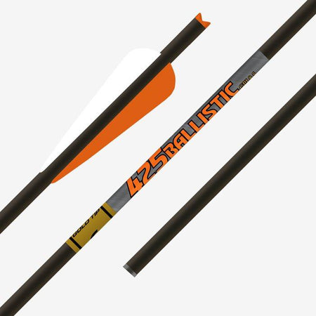 Gold Tip Ballistic Carbon Crossbow Bolts 20" 4in Vanes 6 Pack