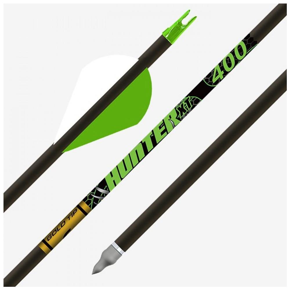 Gold Tip Hunter XT 340 2-Inch Raptor Vane Arrow Set 1/2dz