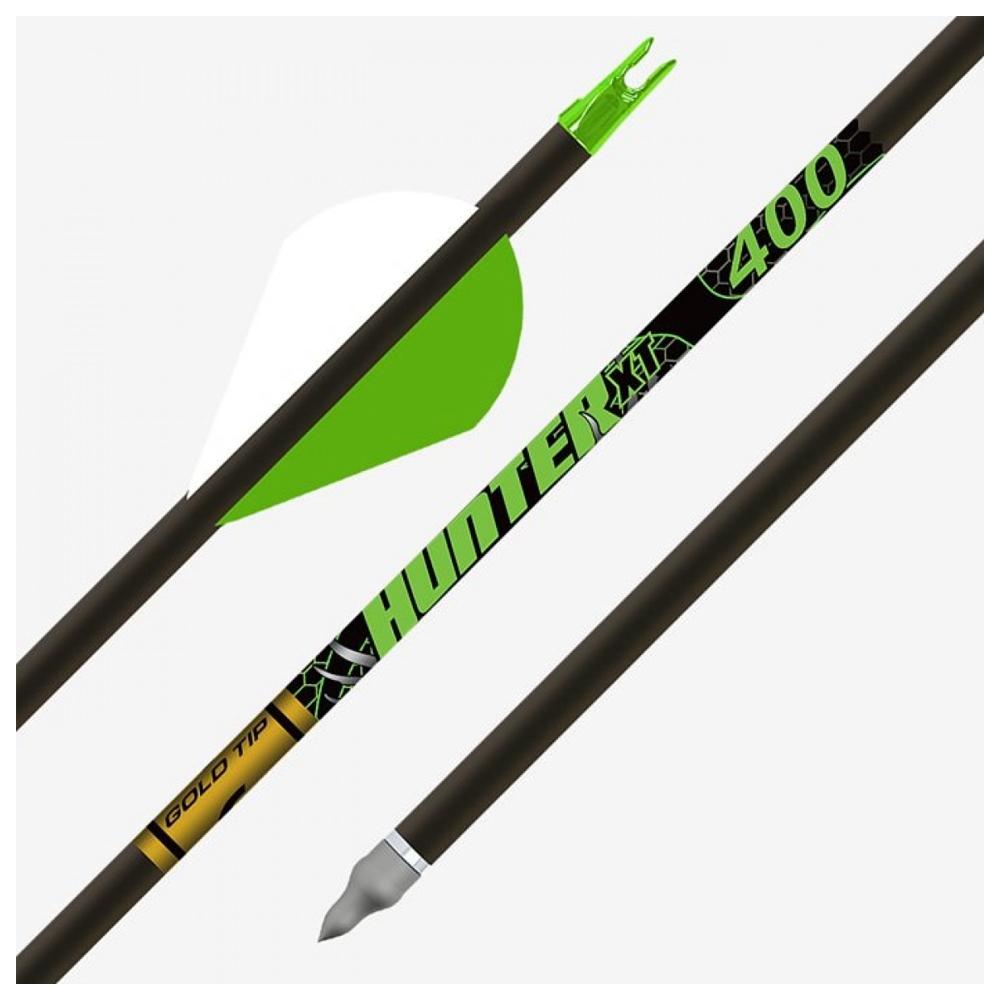 Gold Tip Hunter XT 500 Half Dozen Arrows 2-Inch Raptor Vanes