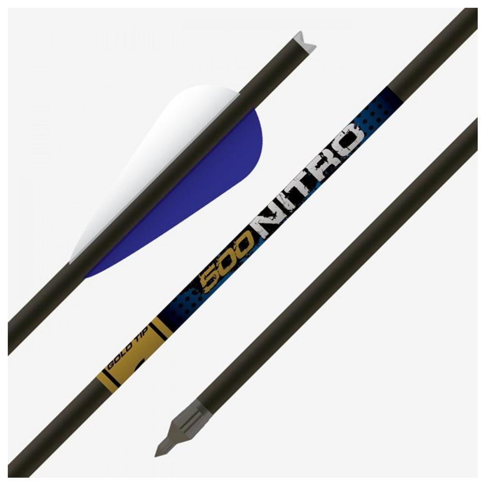 Gold Tip Nitro 20-Inch Crossbow Bolt Moon Nocks 4in Duravanes 1/2dz