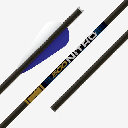 Gold Tip Nitro 22" Crossbow Arrows with Moon Nocks and 4" Duravanes 6 Pack
