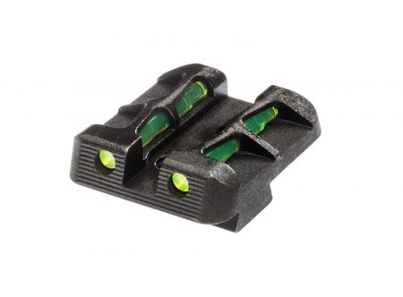 HIVIZ LiteWave Green Interchangeable LitePipe Rear Sight for Glock 9mm/.40 S&W/.357 Sig