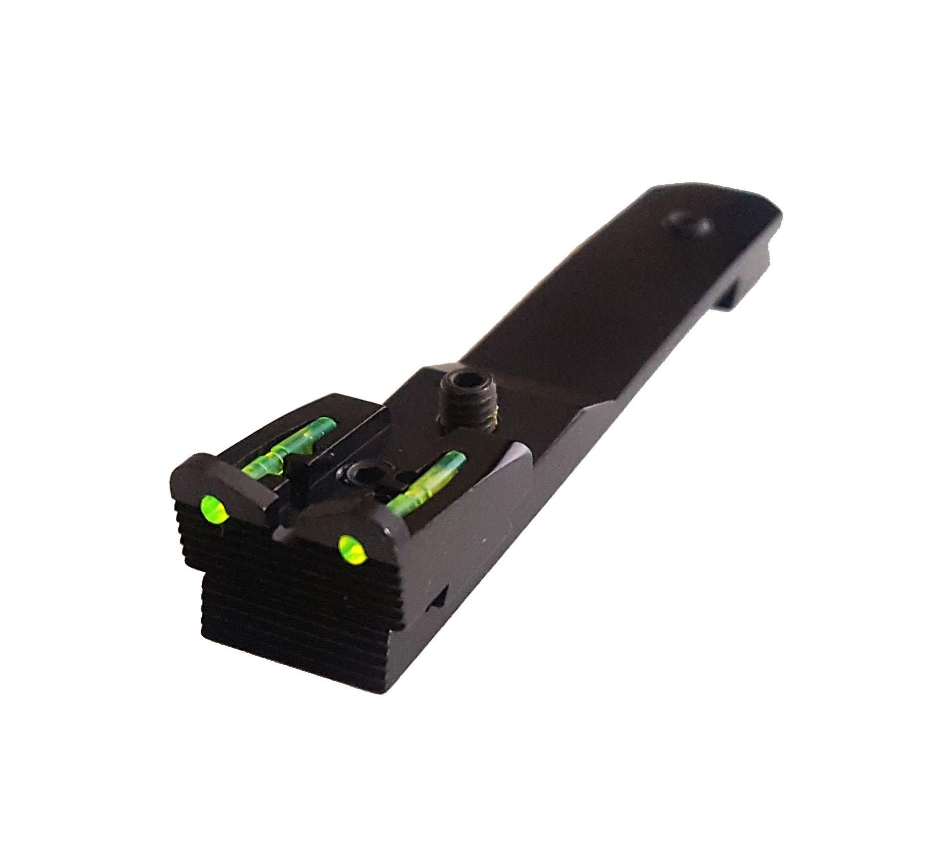 HIVIZ Universal Rear Rifle Sight – 3/8" Dovetail, Green LitePipe, Windage & Elevation Adjust