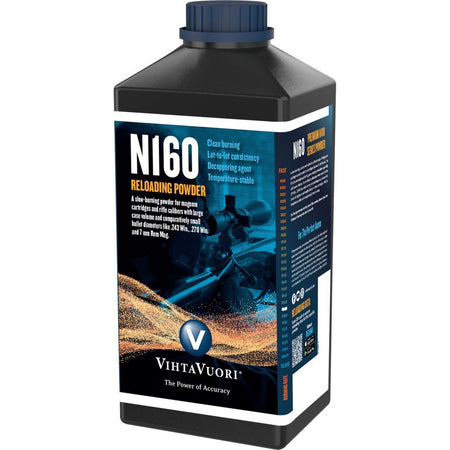 Vihtavuori N160 1 lb Smokeless Powder for Rifles