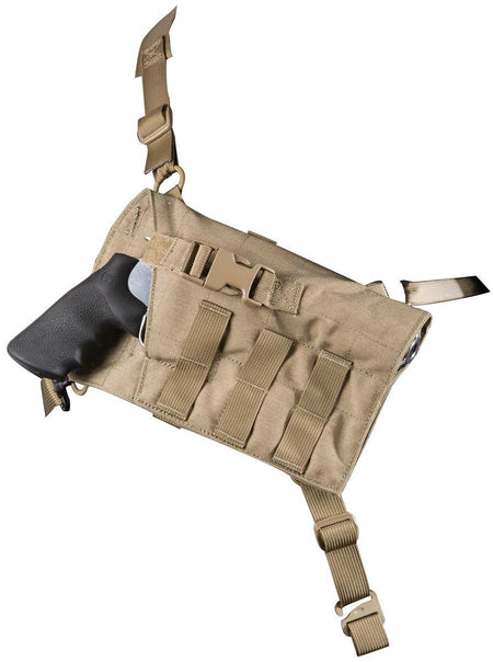 Viking Tactics VTAC Big Rig Backpack-Compatible Chest Holster Revolvers Coyote Tan