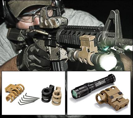 Viking Tactics Coyote Light Mount for Picatinny or Weaver Rail Systems
