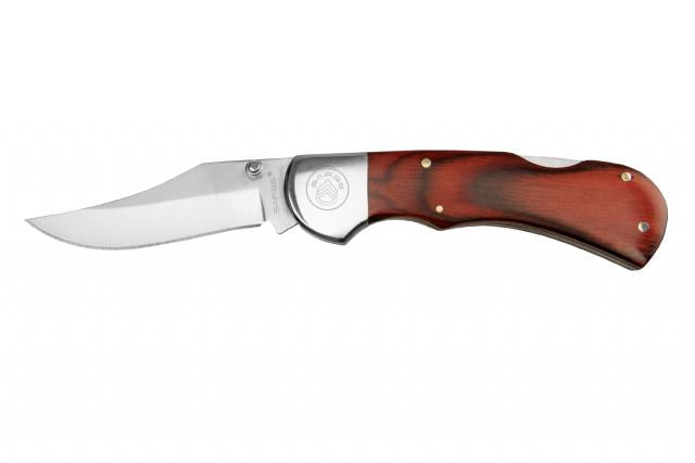 Sarge Knives Gambler Folding Knife 2-3/4" Clip Point Stainless Steel Pakkawood Handle
