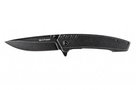 Sarge Stone Stonewash Tactical Frame Lock Folding Knife - Ball Bearing Pivot