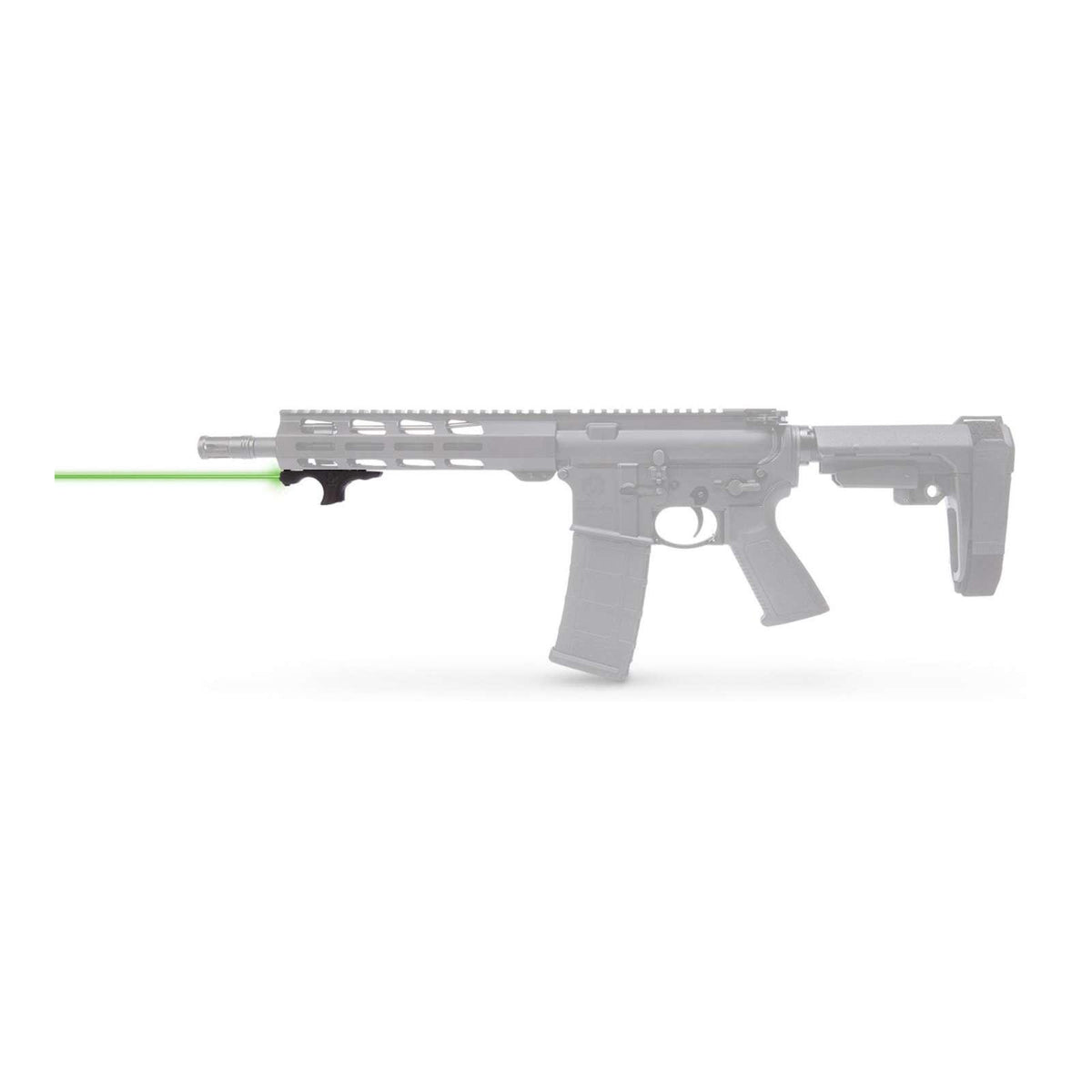 Viridian HS1 Green Laser Hand Stop Picatinny Adapter Black