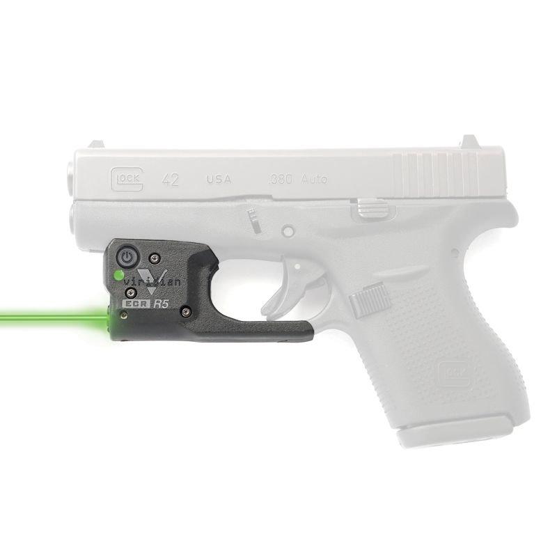 Viridian R5 Gen 2 Green Laser Sight for Glock 42 - Ambidextrous IWB Holster Included