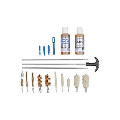 Gunmaster Universal Gun Cleaning Kit 19 pc with 2oz Bore Cleaner & Lubricant