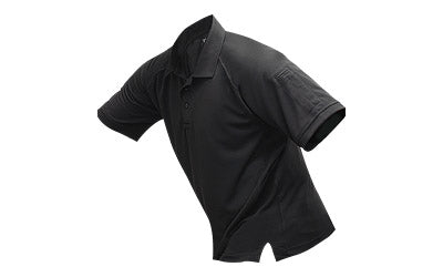 Vertx Coldblack Moisture-Wicking Short Sleeve Polo, Black, Large