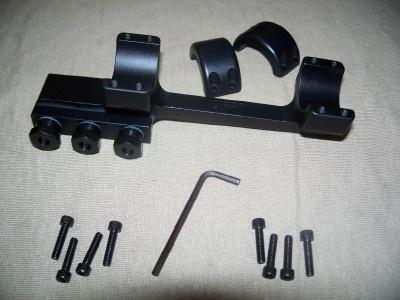 DNZ Freedom Reaper Black 1-Piece Forward Picatinny Ring Rail Mount 1 Inch