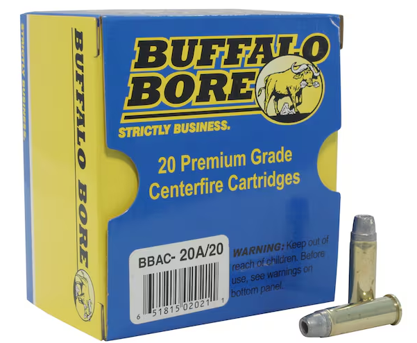 Buffalo Bore Ammunition 20A20 Heavy Strictly Business 38 Special +P 158 gr Soft Cast Hollow Point 20 Per Box/ 12 Cs