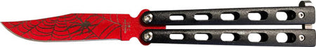 Bear & Son Widow Series Red Black Butterfly Knife 3 Inch