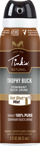 Tinks 3oz Aerosol Hot Shot Mist Trophy Buck Deer Scent