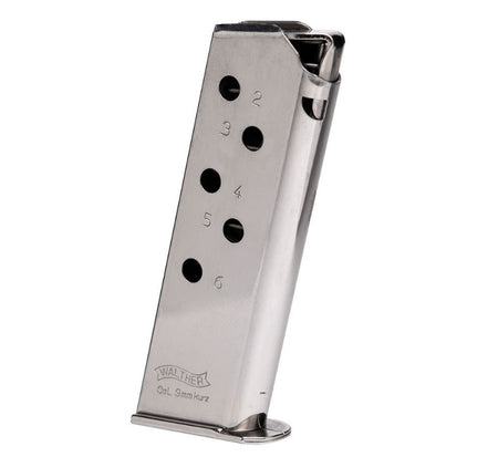 .32 ACP 8rd Nickel Magazine for PPK/S Pistol