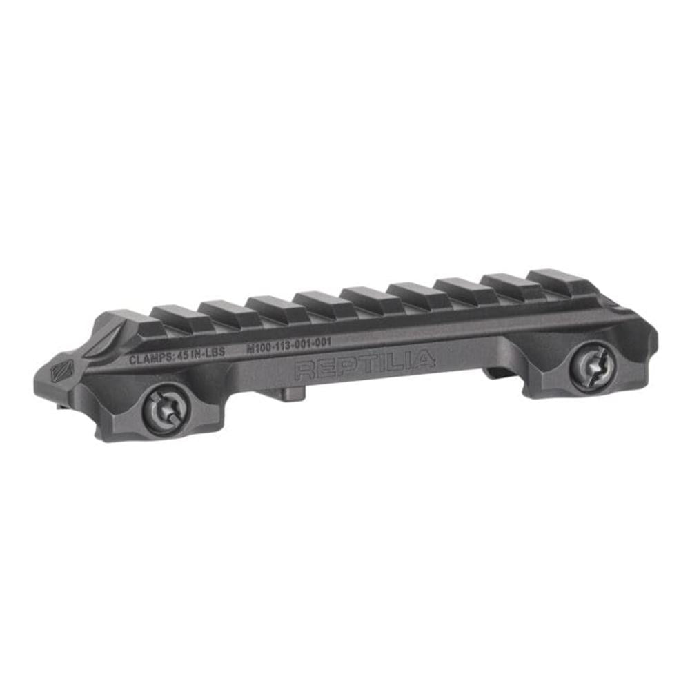 Reptilia RMU 9-Slot Picatinny Optic Riser Mount - .625 Inch Height - Matte Black