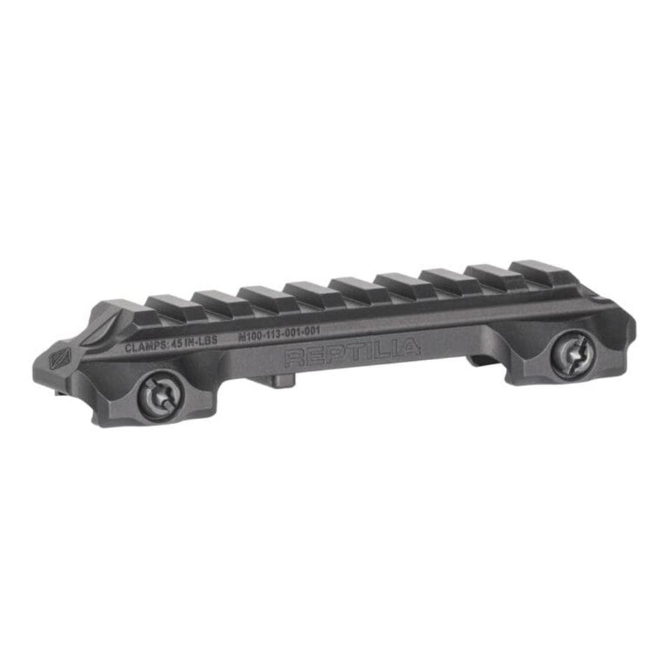 Reptilia RMU 9-Slot Picatinny Optic Riser Mount - .625 Inch Height - Matte Black