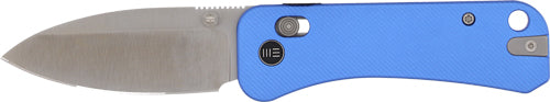 WE Knife Banter 2 Crossbar Lock Folder 2.87" Blue Aluminum/Satin