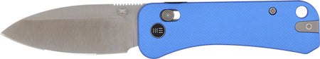WE Knife Banter 2 Crossbar Lock Folder 2.87" Blue Aluminum/Satin