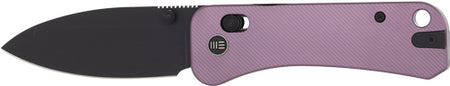 WE Knife Banter 2 Crossbar Lock 2.87" Purple Aluminum Handle Black Stonewash