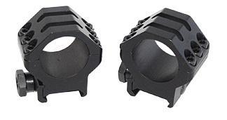 Weaver 6-Hole Picatinny Tactical Scope Rings - 30mm Medium Matte Black