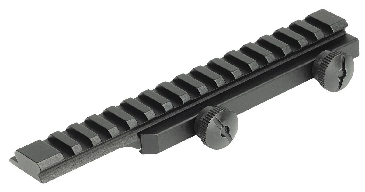 Weaver AR-15 / M16 Thumbnut Flat Top Riser Rail - Aircraft-Grade Aluminum Black Matte