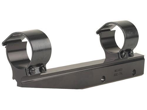 Weaver 1" High Long Style Detachable Side Mount Aluminum Scope Rings with Base