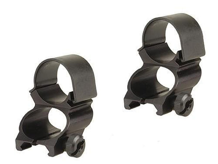 Weaver See-Thru Detachable 1" Scope Rings with Extension - Matte Black