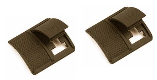 Weaver Short Picatinny Rail Panel Cover 1.6" Dark Earth Set of 2