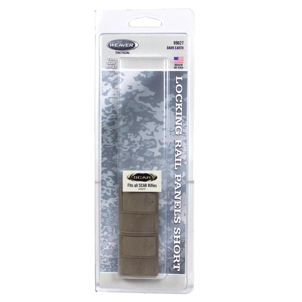 Weaver S.C.A.R. Short Rail Panels Dark Earth 1.6" 2/ct