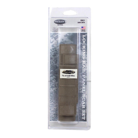 Weaver Locking Rail Panels for SCAR Two Medium 4" One Long 6-3/8" FDE