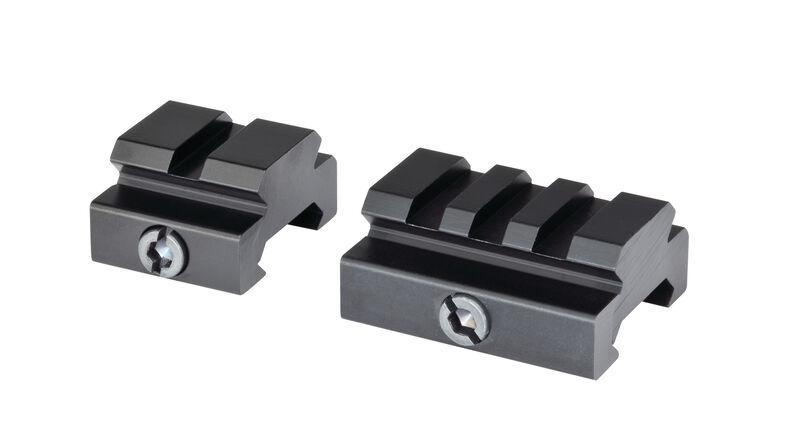 Weaver 2-Piece Picatinny Rail Riser Bases 1/2" Aluminum Hard Coat Anodized