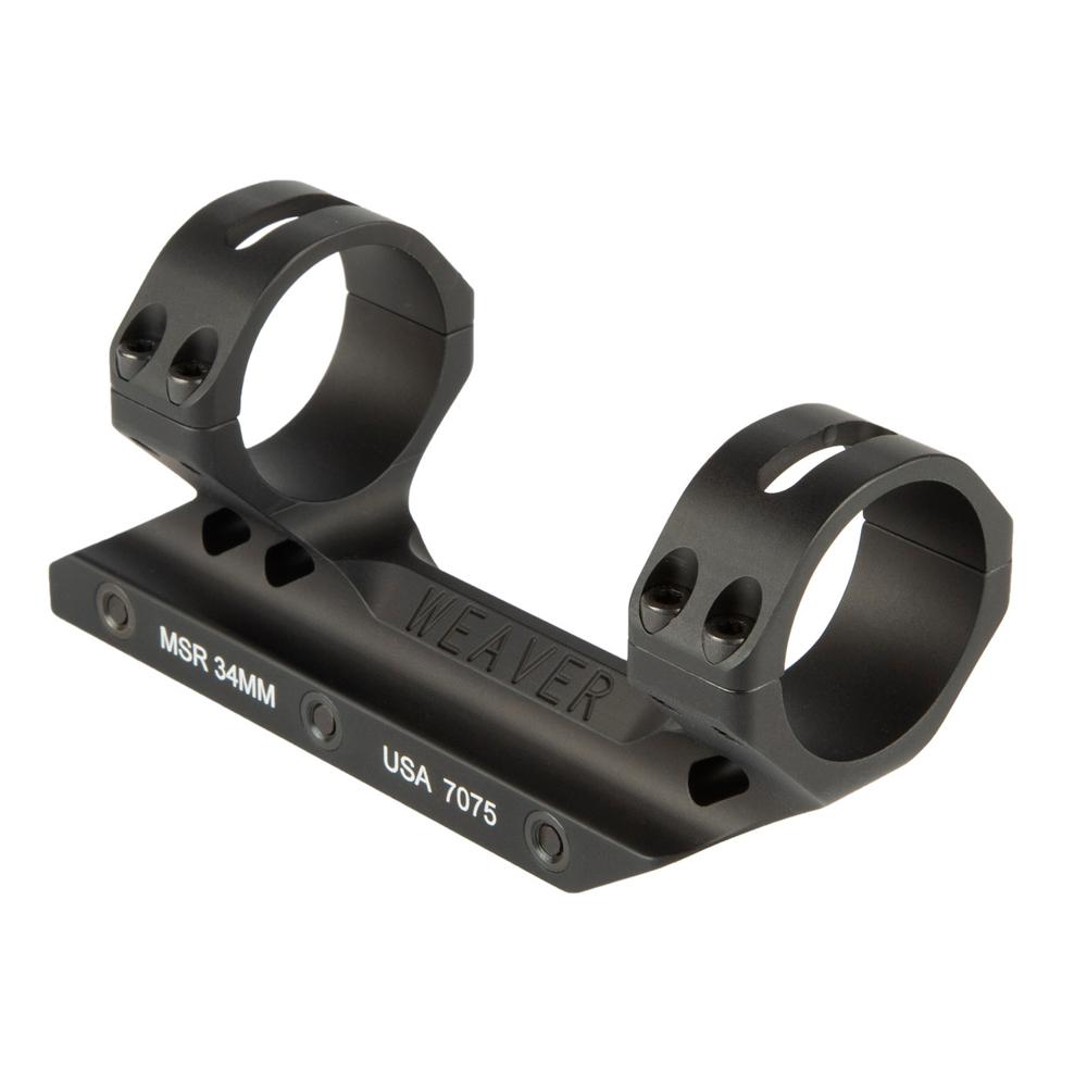 Weaver 34mm MSR Fixed Cantilever Optic Mount Hardcoat Matte