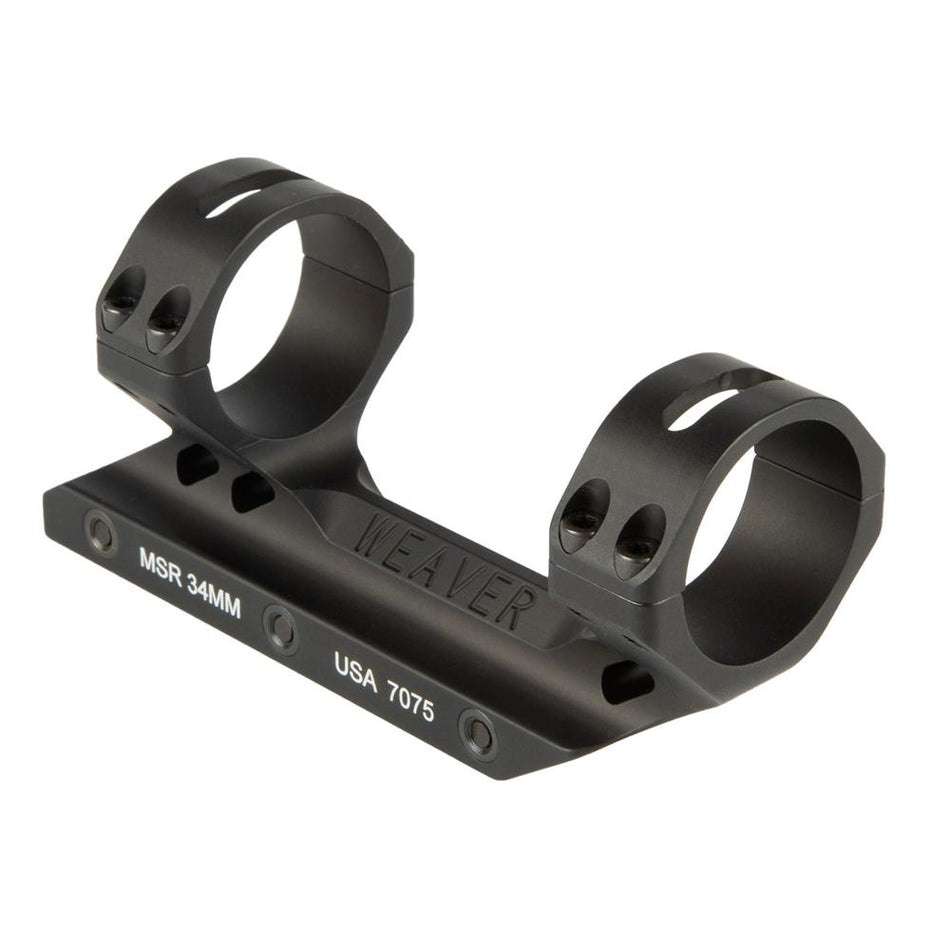 Weaver 34mm MSR Fixed Cantilever Optic Mount Hardcoat Matte