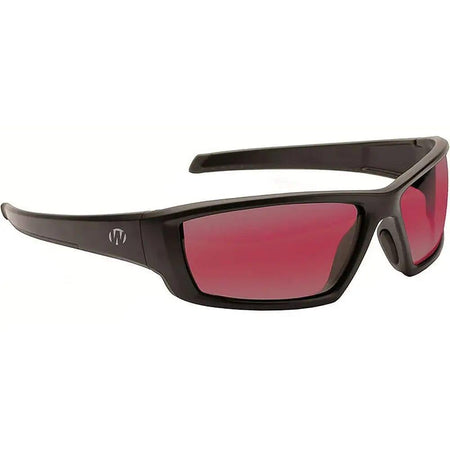 Walker's Vector Shooting Glasses Full Frame Matte Black with Rose Lens and Case